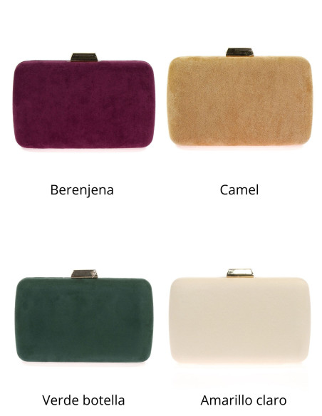 Bolso de fiesta con efecto ante elegante | Complementos Invitada