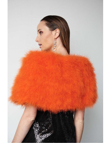 Estola de plumas de avestruz colores vivos | Complementos Invitada