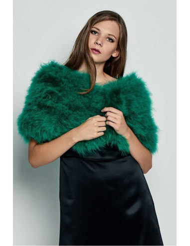 Estola de plumas de avestruz colores vivos | Complementos Invitada