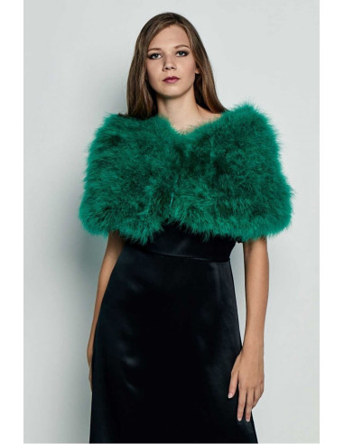 Estola de plumas de avestruz colores vivos | Complementos Invitada