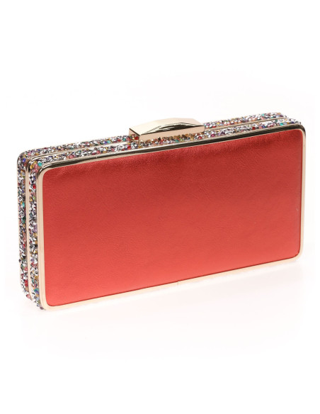 Bolso de fiesta de pedrería en los laterales | Complementos Invitada