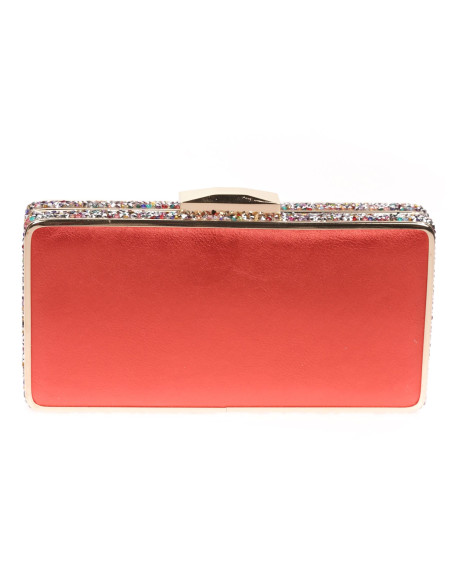 Bolso de fiesta de pedrería en los laterales | Complementos Invitada