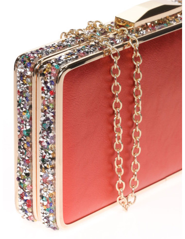 Bolso de fiesta de pedrería en los laterales | Complementos Invitada