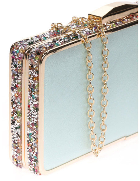 Bolso de fiesta de pedrería en los laterales | Complementos Invitada