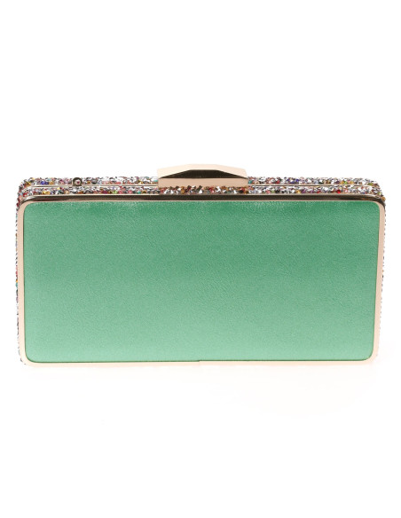 Bolso de fiesta de pedrería en los laterales | Complementos Invitada