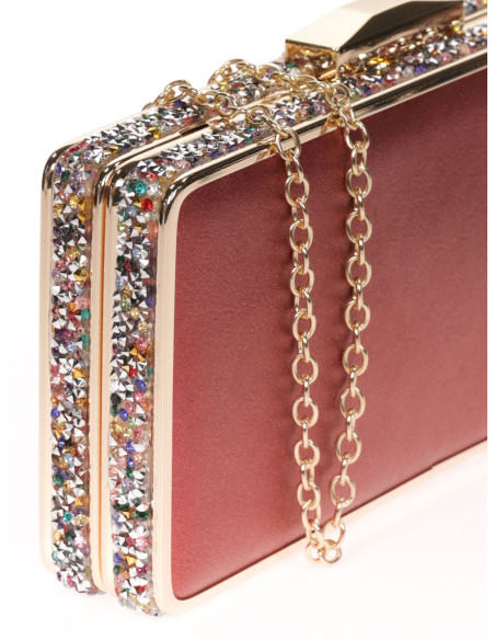 Bolso de fiesta de pedrería en los laterales | Complementos Invitada