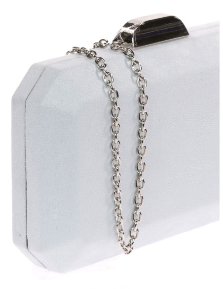 Bolso de fiesta octogonal efecto ante | Complementos Invitada