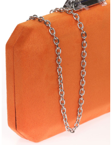 Bolso de fiesta octogonal efecto ante | Complementos Invitada