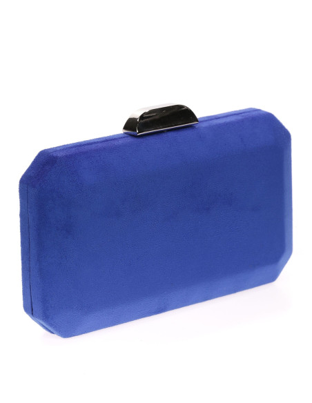 Bolso de fiesta octogonal efecto ante | Complementos Invitada