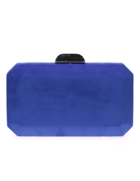 bolso de fiesta ante  azulon