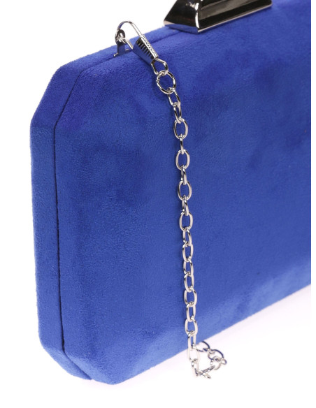 Bolso de fiesta octogonal efecto ante | Complementos Invitada