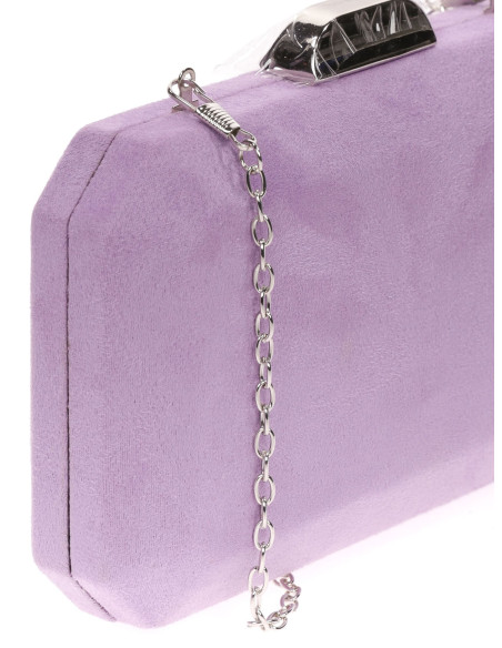 Bolso de fiesta octogonal efecto ante | Complementos Invitada