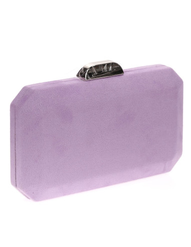 Bolso de fiesta octogonal efecto ante | Complementos Invitada