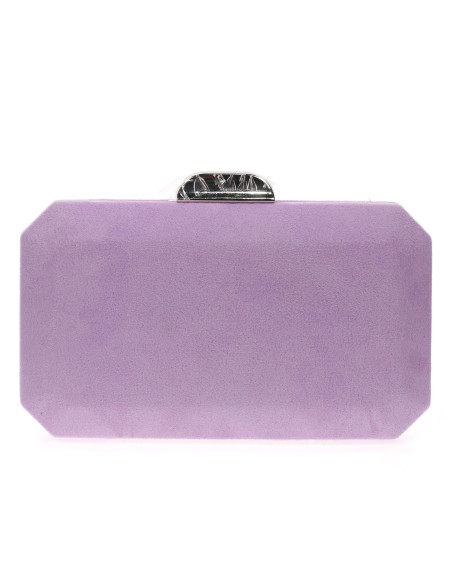 Bolso de fiesta octogonal efecto ante | Complementos Invitada