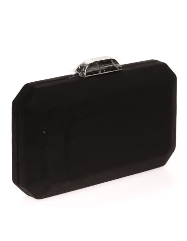 Bolso de fiesta octogonal efecto ante | Complementos Invitada