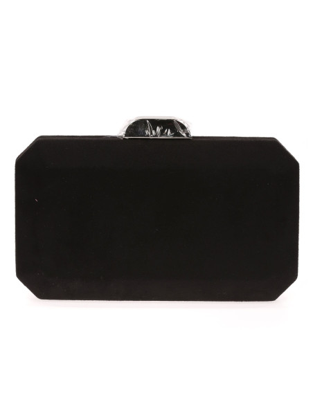 Bolso de fiesta octogonal efecto ante | Complementos Invitada