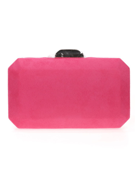 Bolso de fiesta octogonal efecto ante | Complementos Invitada