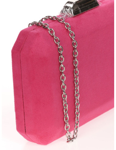 Bolso de fiesta octogonal efecto ante | Complementos Invitada