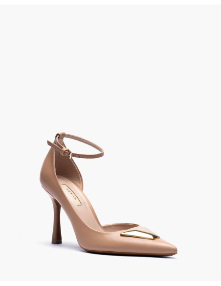 zapato de salon camel