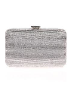 Clutch de fiesta en pedrería con cadena dorada | Complementos Invitada