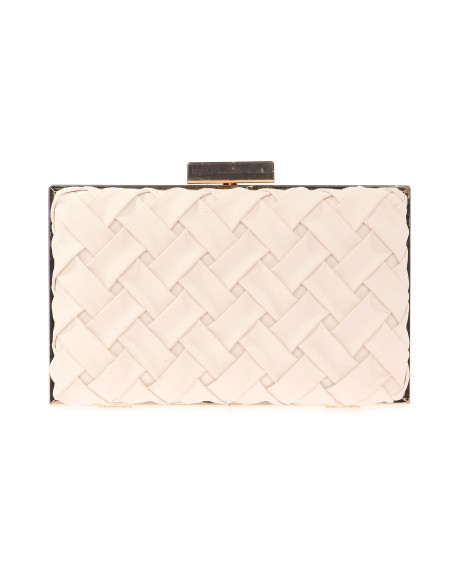 Bolso de fiesta trenzado con esquinas rectas | Complementos Invitada