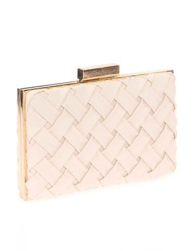 Bolso de fiesta trenzado con esquinas rectas | Complementos Invitada