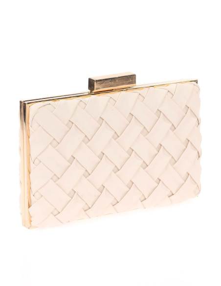 Bolso de fiesta trenzado con esquinas rectas | Complementos Invitada