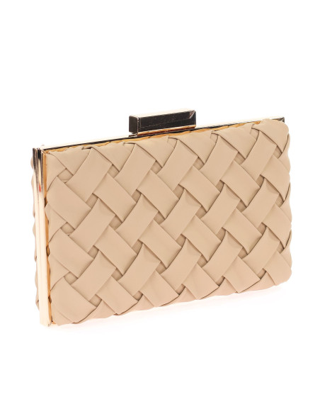 Bolso de fiesta trenzado con esquinas rectas | Complementos Invitada