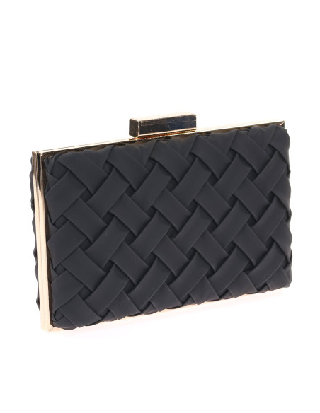 Bolso de fiesta trenzado con esquinas rectas | Complementos Invitada