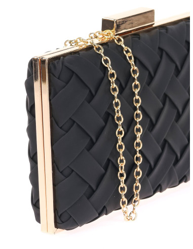 Bolso de fiesta trenzado con esquinas rectas | Complementos Invitada