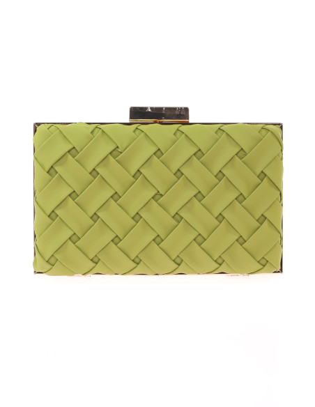 Bolso de fiesta trenzado con esquinas rectas | Complementos Invitada