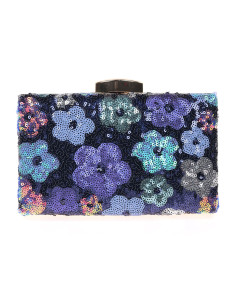 Clutch de fiesta con lentejuelas florales | Complementos Invitada 2