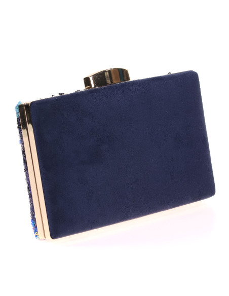 Clutch de fiesta con lentejuelas florales | Complementos Invitada