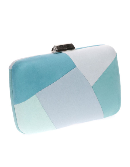 Clutch de fiesta antelina con diseño Geométrico | Complementos Invitada