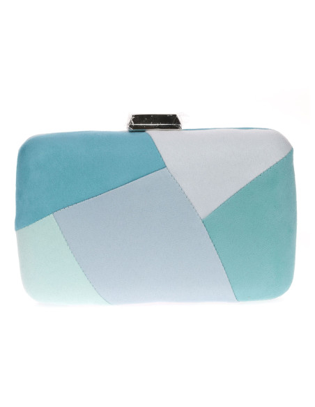 Clutch de fiesta antelina con diseño Geométrico | Complementos Invitada