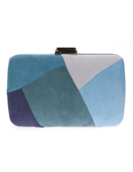 Clutch de fiesta antelina con diseño Geométrico | Complementos Invitada