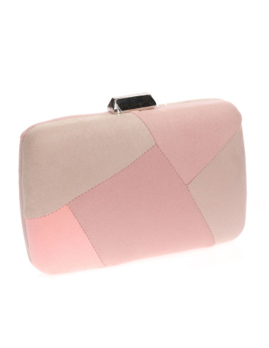 Clutch de fiesta antelina con diseño Geométrico | Complementos Invitada