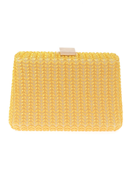 Bolso de fiesta bordado en raso | Complementos Invitada