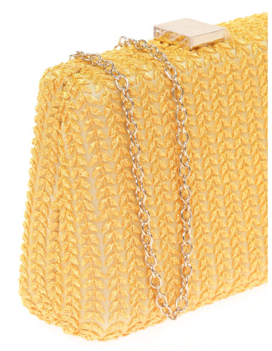 Bolso de fiesta bordado en raso | Complementos Invitada