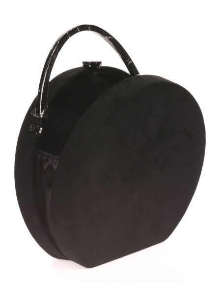 Bolso de fiesta redondo de antelina | Complementos Invitada