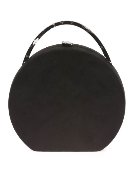 Bolso de fiesta redondo de antelina | Complementos Invitada