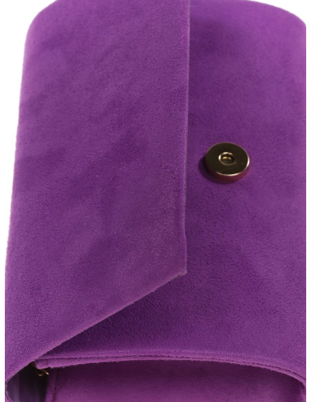 Cartera de mano de fiesta en antelina | Complementos Invitada