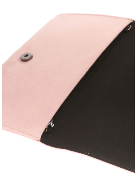 Cartera de fiesta con plumas y cadena elegante | Complementos Invitada