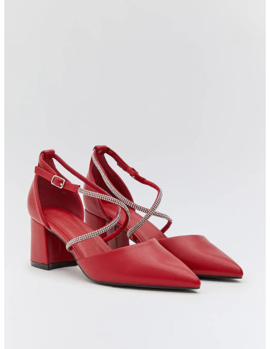Zapatos de fiesta cerrados con tacón ancho | Complementos Invitada