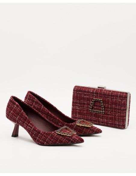 Bolso de fiesta jacquard elegante de invitada | Complementos Invitada