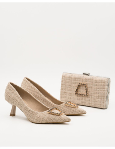 Bolso de fiesta jacquard elegante de invitada | Complementos Invitada