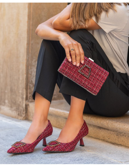 Bolso de fiesta jacquard elegante de invitada | Complementos Invitada