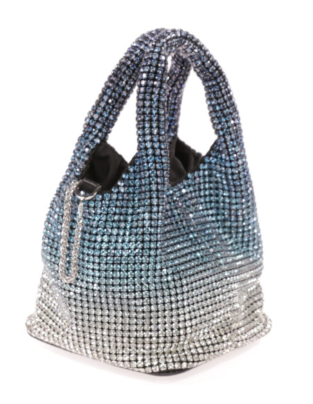 Bolso de fiesta original en dorado con pedrería | Complementos Invitada