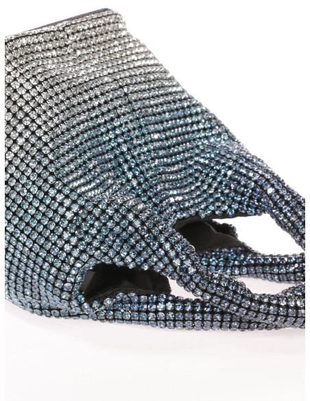 Bolso de fiesta original en dorado con pedrería | Complementos Invitada