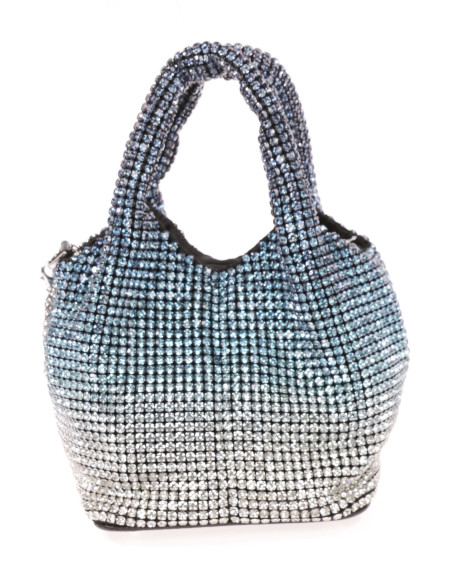 Bolso de fiesta original en dorado con pedrería | Complementos Invitada